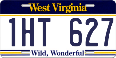 WV license plate 1HT627