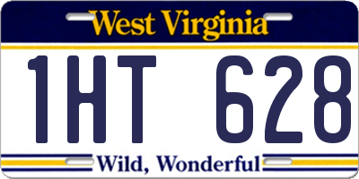 WV license plate 1HT628