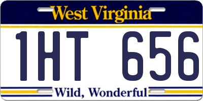 WV license plate 1HT656