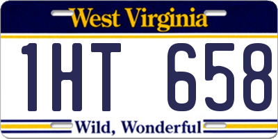 WV license plate 1HT658