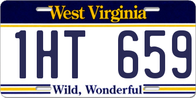 WV license plate 1HT659