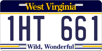 WV license plate 1HT661