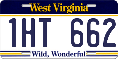 WV license plate 1HT662