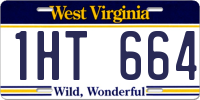 WV license plate 1HT664