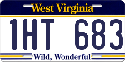 WV license plate 1HT683