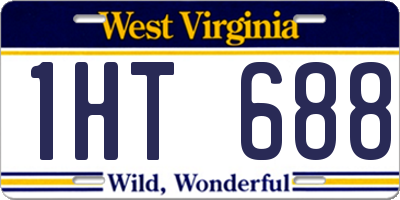 WV license plate 1HT688