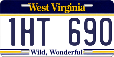 WV license plate 1HT690