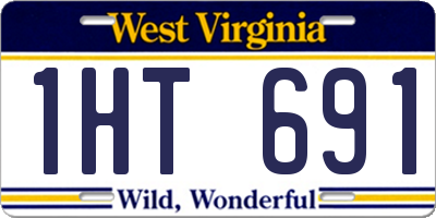 WV license plate 1HT691