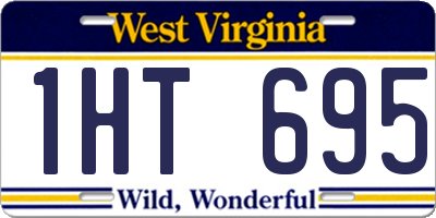 WV license plate 1HT695