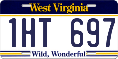 WV license plate 1HT697