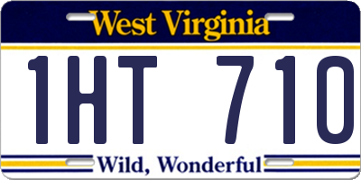 WV license plate 1HT710