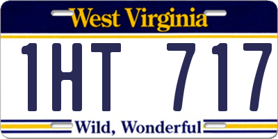 WV license plate 1HT717