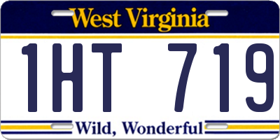 WV license plate 1HT719