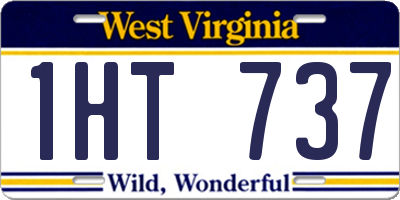 WV license plate 1HT737