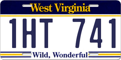 WV license plate 1HT741