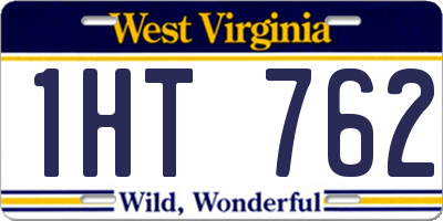 WV license plate 1HT762