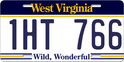 WV license plate 1HT766