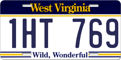 WV license plate 1HT769