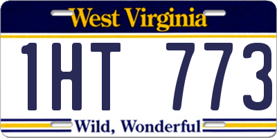 WV license plate 1HT773