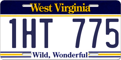 WV license plate 1HT775