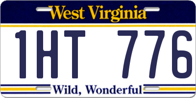 WV license plate 1HT776