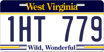 WV license plate 1HT779