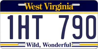 WV license plate 1HT790