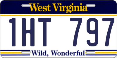 WV license plate 1HT797