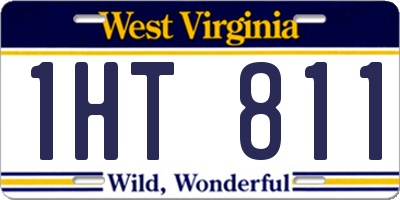 WV license plate 1HT811
