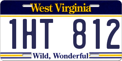 WV license plate 1HT812
