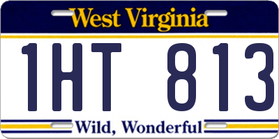 WV license plate 1HT813