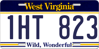WV license plate 1HT823
