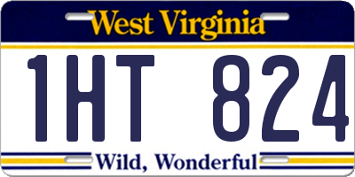 WV license plate 1HT824