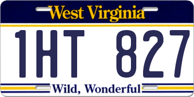 WV license plate 1HT827