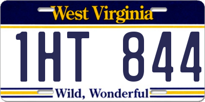 WV license plate 1HT844