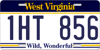WV license plate 1HT856
