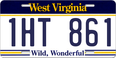 WV license plate 1HT861