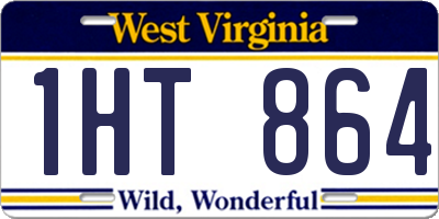 WV license plate 1HT864