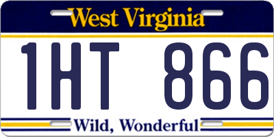 WV license plate 1HT866
