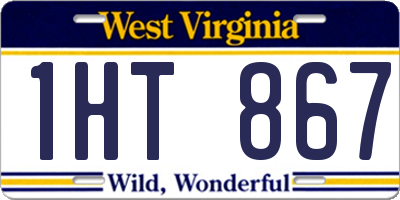 WV license plate 1HT867