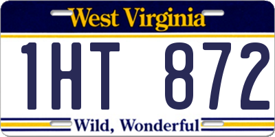 WV license plate 1HT872