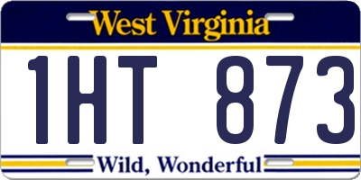 WV license plate 1HT873