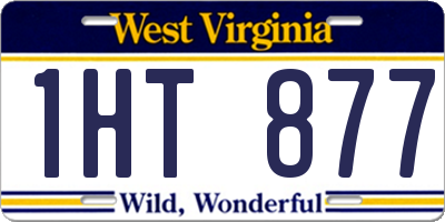 WV license plate 1HT877