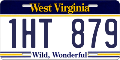 WV license plate 1HT879