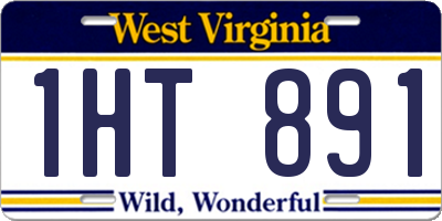 WV license plate 1HT891