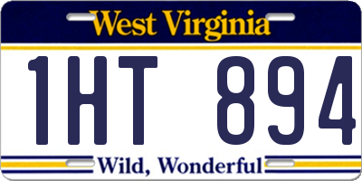 WV license plate 1HT894