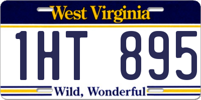 WV license plate 1HT895