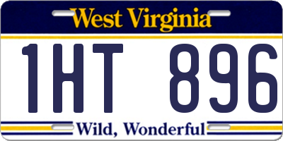 WV license plate 1HT896
