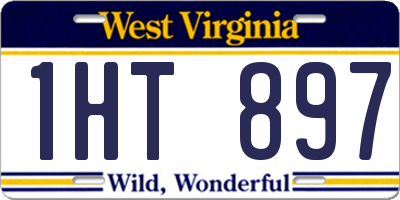 WV license plate 1HT897