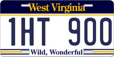 WV license plate 1HT900